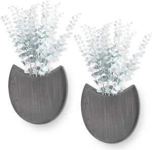 Macetas <span class=keywords><strong>de</strong></span> <span class=keywords><strong>Pared</strong></span> <span class=keywords><strong>de</strong></span> <span class=keywords><strong>Madera</strong></span> con Plantas Artificiales, Decoración <span class=keywords><strong>de</strong></span> <span class=keywords><strong>Pared</strong></span> Estilo Rústico Bohemio, Floreros <span class=keywords><strong>de</strong></span> Bolsillo, Decoración Interior para Entrada, Pasillo, Baño - Product Image 4
