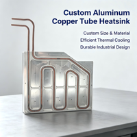 Plaque de refroidissement liquide robuste en aluminium avec supports en cuivre amortisseurs pour machines vibrantes