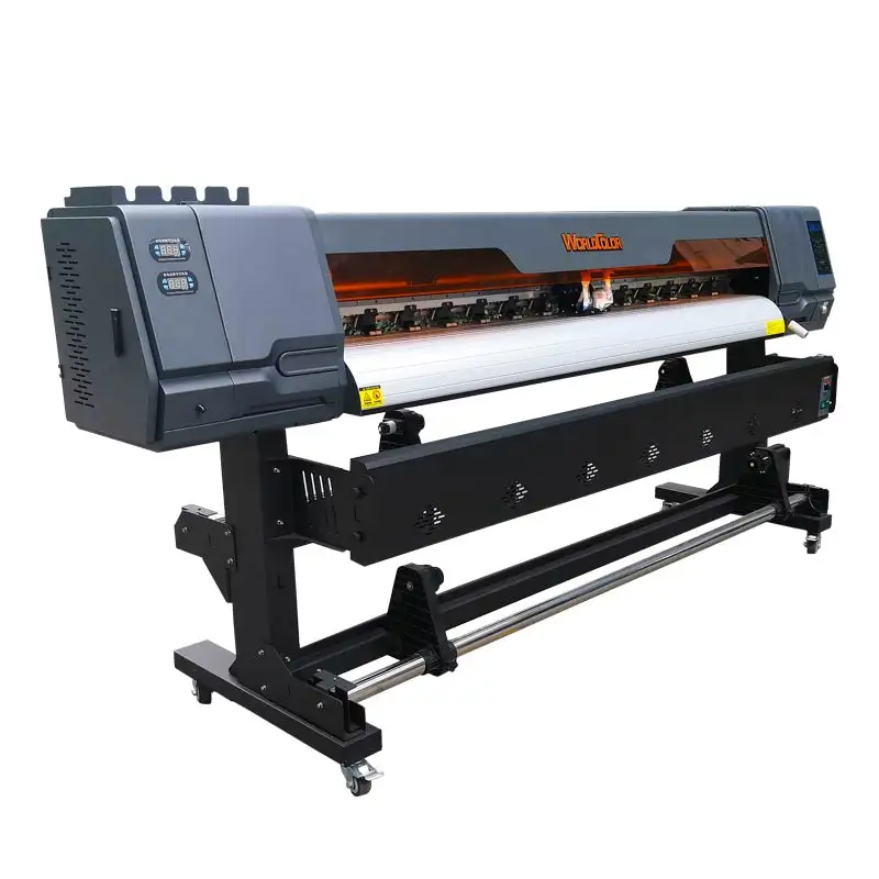 Máquina de impresión con cabezal de impresión, impresora de inyección de tinta ecosolvente, 1,3 m/1,6 m/1,8 m, 3200/DX5/XP600, precio de fabricante