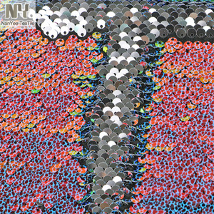 Tela de lentejuelas con <span class=keywords><strong>estampado</strong></span> de piedra iridiscente de cobre, Escala de sirena, 5MM, se vende <span class=keywords><strong>por</strong></span> <span class=keywords><strong>metro</strong></span> - Product Image 5