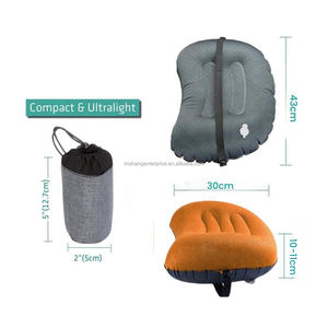 Cuscino da Viaggio Gonfiabile Ergonomico a Mezzaluna, Leggero e Confortevole, Antiscivolo, per Campeggio e Escursionismo - Product Image 2