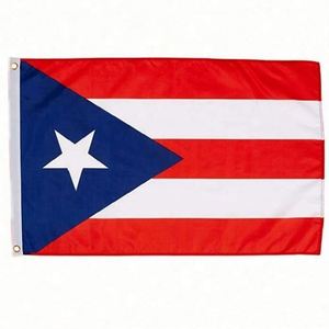 Nouveau drapeau national de Porto Rico en polyester imprimé 3x5 pieds - Product Image 1