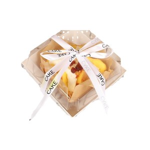 กล่องใส่ขนมแบบใช้แล้วทิ้งชั้นมูสแซนวิชขนมอบแบบใสแบบเรียบง่าย - Product Image 5