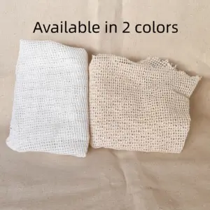 Túi Lưới Cotton Rau Củ Có Thể Tái Sử Dụng Túi Sản Xuất Cotton Túi Tote Lưới Có Dây Rút