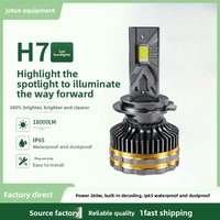 Ampoule de phare LED H7 260W 12V pour automobile avec boîtier en aluminium, étanche IP65, mise à niveau universelle pour voiture