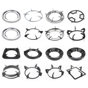 Support de brûleur de cuisinière à gaz en fonte, antidérapant, accessoire de cuisinière intégré pour table, noir électroplaqué - Product Image 3