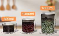 Conteneur de rangement pour garde-manger, hermétique, rectangulaire, en plastique moulé par injection, écologique, pour grains de café, avec cuillère magnétique