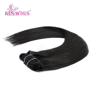 Extensions de cheveux naturels chinois Remy 100 % en gros, à clipser, cuticules alignées, double épaisseur, doux, sans perte, couleur foncée, lisses naturels. - Product Image 4