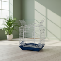 Cage à oiseaux en métal, design simple et robuste, écologique, revêtement poudré, facile à assembler, avec plateau en plastique – Vente en gros usine