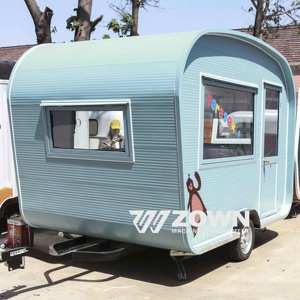 Custom Vintage Style Mobile Food Trailer Cart Ice Cream Deep Fried Snacks Food Cart for Sale - Product Image 4