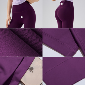 Leggings de yoga à taille haute <span class=keywords><strong>pour</strong></span> femmes, collants d'entraînement doux et beurrés avec poche intérieure 80% nylon 20% spandex - Product Image 6