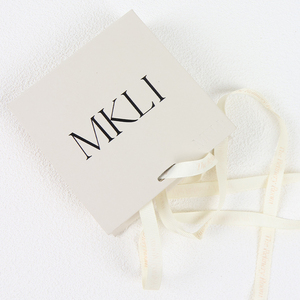 Custom logo Ribbon Paper Necklaces Jewellery Packaging Boxes Wholesale - Product Image 1