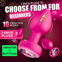 Vibromasseur anal en silicone sûr avec 10 modes de vibration, contrôle à distance par application, pour femmes