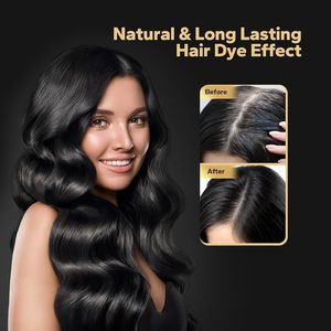 Shampoo Colorante EISHOWT alle Erbe di Ginseng 4in1, Copertura 100% dei Capelli Bianchi, Nero Naturale per Negozi Africani - Product Image 4
