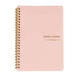 Nuovi quaderni spagnoli 2024 personalizzati Agenda settimanale settimanale a spirale organizzatore mensile A5 libri di appunti pianificatore di Agenda - Product Image 3