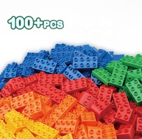 Jouet STEAM, plaque de base pour blocs de construction 16x16, lot en vrac de 48 pièces/PDQ, compatible avec les principales marques pour des projets de construction créatifs
