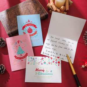 Cartes de vœux de Noël vierges en carton, découpées sur mesure, avec meilleurs vœux, pour entreprises, avec enveloppe - Product Image 2
