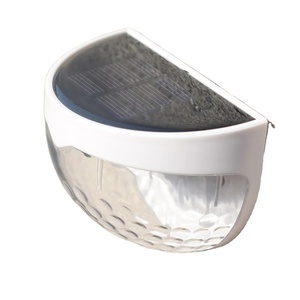 1pcs LED Solar Lights Semicircle Wall Lamp Outdoor Waterproof Luminous Lighting Garden Stairs Fence <b>Balcony</b> Sunlight Lamps Decor - Product Image 1