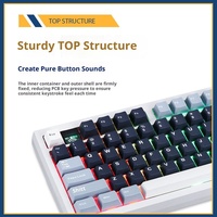 Clavier de jeu mécanique sans fil Darmoshark TOP98 98% Tri-mode avec écran TFT à montage supérieur et échange à chaud pour PC Esports