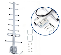 Exterior 1,3 GHz 434MHz 915MHz Aluminio Yagi Antena 3 9 elementos 88-108Mhz 2100MHz Fm Estación Base Yagi Dipole Antena