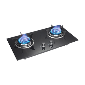 Table de cuisson à gaz encastrable double brûleur à allumage électronique et surface vitrocéramique pour usage domestique – Offre spéciale - Product Image 6
