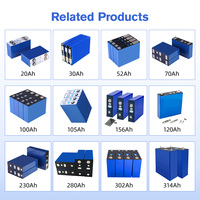 Celdas de Batería de Litio Prismáticas para Sistemas Solares 3.2V 280Ah 304Ah 314Ah LiFePO4 Grado A, Baterías de Iones de Litio Prismáticas