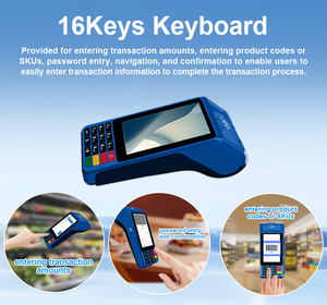 <span class=keywords><strong>Android</strong></span> 10 dữ liệu không dây cầm tay mini POS thiết bị đầu cuối với NFC và máy in z60a - Product Image 2