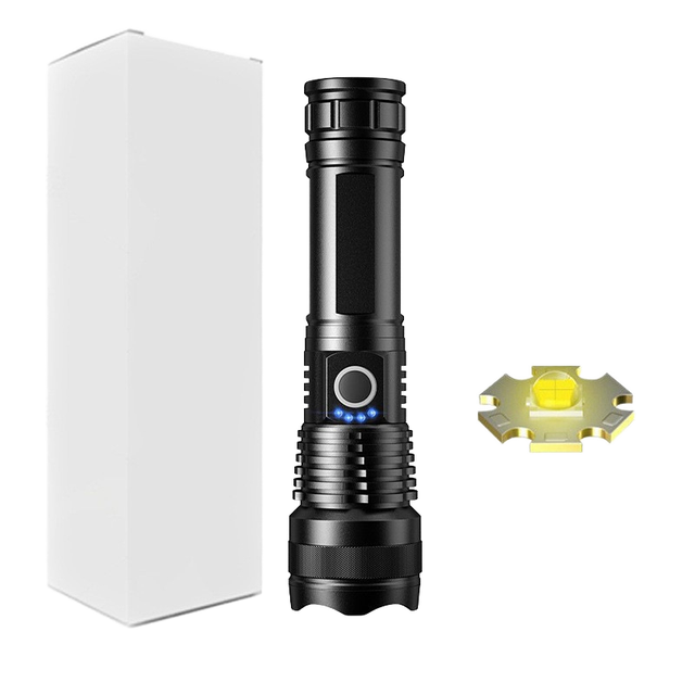Best-Selling Outdoor T6 LED Flashlight Portable Mini High-Intensity Rechargeable Zoom with 1000 Lumens