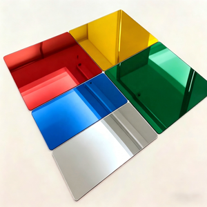 Wholesale Anti-Break PMMA <b>Acrylic</b> Mirror Plate 400*400*<b>1mm</b> Custom Decorative Mirror <b>Sheet</b> for Wedding Birthday Party Favors - Product Image 2