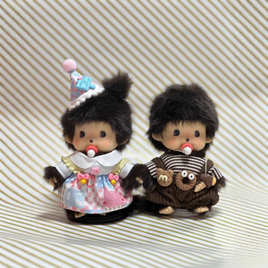 Monnchhichi mẫu giáo Claw máy siêu mềm PP bông đầy thêu Comforter Búp bê thú nhồi bông Đồ chơi hình thức khỉ - Product Image 1