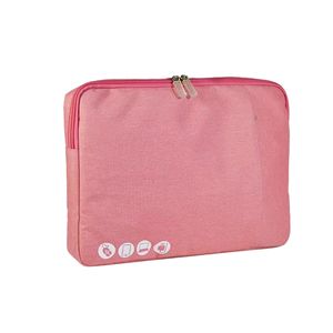 Étui pour ordinateur portable en tissu flocon de neige brodé sur mesure ISO, résistant à l'eau, antichoc, sac pour Mac-Book 14 pouces - Product Image 2