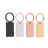 Llavero de Acero Inoxidable Multicolor con Etiqueta Militar de Marca, Diseño de Arte Moderno, Personalizable con Láser, Regalo Ideal para Venta Transfronteriza