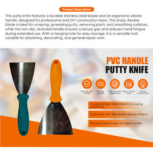 Espátulas <span class=keywords><strong>de</strong></span> Acero Inoxidable <span class=keywords><strong>para</strong></span> Pintar Paneles <span class=keywords><strong>de</strong></span> Yeso, en Varios Tamaños, <span class=keywords><strong>para</strong></span> Masilla y Yeso - Product Image 2