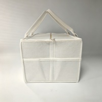 Sac à couches extra large en feutre écologique premium, anti-déformation, avec plusieurs poches avant et fermeture éclair, pour soins de bébé, à suspendre à la poussette