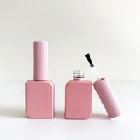Flacon vide en verre pour vernis à ongles 8ml 10ml, conteneur de vernis gel UV avec bouchon et pinceau, sérigraphie, logo personnalisé, salon
