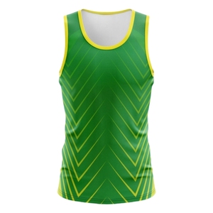 Custom LOGO Womens Breathable Knitted Singlet Mens Running and Wrestling Singlet Fitness Apparel for <b>Athletes</b> - Product Image 2