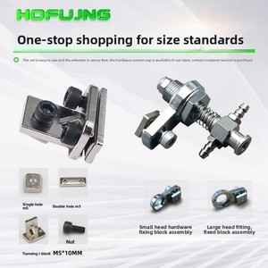 Robot Gripper Fixture Accessories Jig Parts Metal Fittings Fixed Block Tianxing L Block Single Double Five-hole Nut Suction <b>Cup</b> - Product Image 5