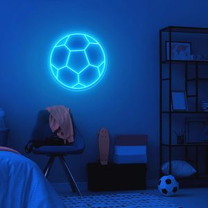 Soccer Letreros Neon LED indoor hanging ambient light shop <b>sign</b> wall decoration light entrance indicator light luminous <b>sign</b> - Product Image 6