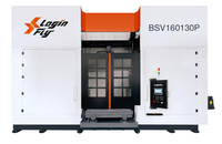 Machine à scier à ruban horizontale CNC intelligente et sécurisée Loginfly modèle BSV160130P pour la fabrication industrielle du métal, très demandée en Europe