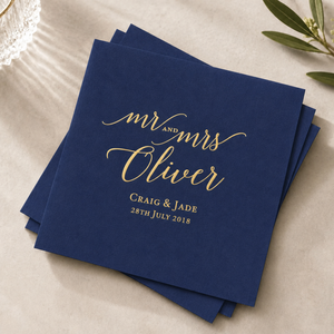 Serviettes personnalisées imprimées pour mariage, serviettes de cocktail personnalisées, serviettes de boisson, en gros, livraison rapide - Product Image 2