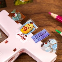 Boîte cadeau d'autocollants créatifs vintage rétro pour journal d'enfant
