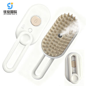 新しいペットブラシ3-in-1蒸し暑いブラシグルーミングヘアマッサージコームセルフクリーニング脱毛スプレースチームヘアブラシ - Product Image 1