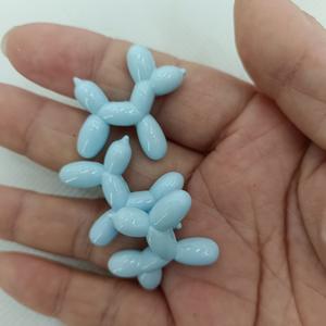 Perles acryliques en forme de chien 3D de 29 mm, plaquées or 14 carats, pierre principale en diamant pour bijoux DIY - collier, porte-clés, accessoires - Product Image 4