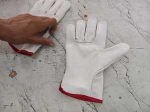 ถุงมือขับรถหนังแพะแบบเต็มเมล็ดทนทานถุงมือทำงานเพื่อความปลอดภัยระดับพรีเมียมสำหรับอุตสาหกรรมการก่อสร้างและการใช้งานกลางแจ้ง - Product Image 3