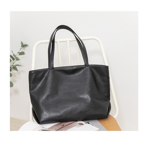 Sac à main en cuir souple pour femme, grande capacité, nouveau style 2026, sac bandoulière, polyvalent, style coréen, sac fourre-tout/sac à bandoulière pour étudiante. - Product Image 4