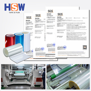 แผ่นรองหลังฟลูออโรซิลิโคน PET ขนาด 50 ไมครอน 5-8 กรัม แรงปล่อยแบบเบา ลายนูน โปร่งใส - Product Image 5