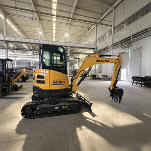 SE36 Mini-Raupenbagger mit nicht markierenden Gummiketten, geräumiger, geschlossener Kabine für Obstgarten-Landräumung, Gewächshaus-Abbruch, Landwirtschaft - Product Image 2