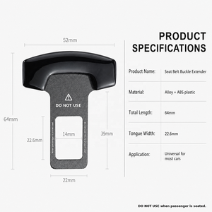 Clip de <span class=keywords><strong>ceinture</strong></span> de sécurité 2 en 1 en alliage de zinc pour voiture, connecteur, boucle de <span class=keywords><strong>ceinture</strong></span> de sécurité - Product Image 5
