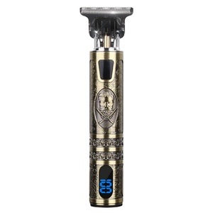 Tondeuse à cheveux électrique professionnelle T9 multi-accessoires, rechargeable, avec écran LCD, pour coiffures rétro et détails de précision - Product Image 5