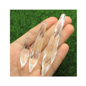 Contas de Prisma de Gelo Transparentes de Alta Qualidade em Vários Tamanhos para Pendurar, Peças de Lustre de Vidro, Pingentes - Product Image 6